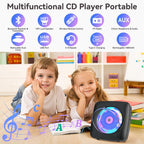 CD Player Portable: Kegaudio CD Players for Home with Speakers Bluetooth