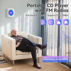 CD Player Portable: Kegaudio CD Players for Home with Speakers Bluetooth