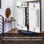 Leviton Decora Smart Switch, Wi-Fi, D315S-1RW, White