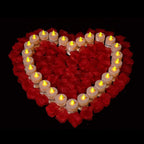 Battery Operated LED Tea Lights Flameless Flickering Candles 50PACK Blue