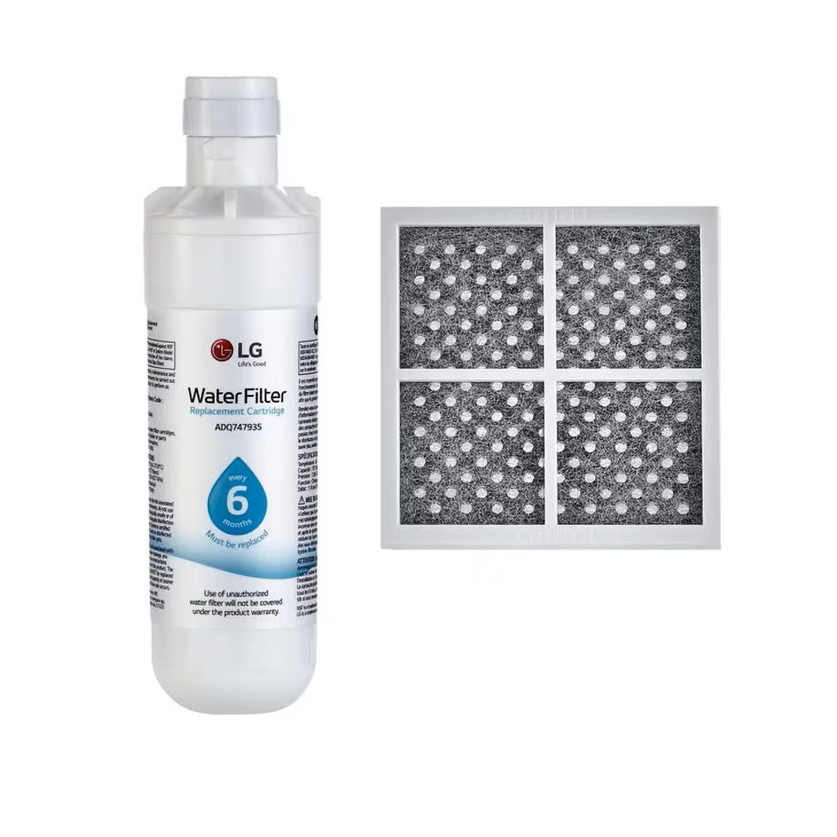 LG LT1000P - 6 Month / 200 Gallon Capacity Replacement Refrigerator Water Filter (NSF42, NSF53, and NSF401) ADQ74793501, ADQ75795105, AGF80300704, or AGF80300705 White