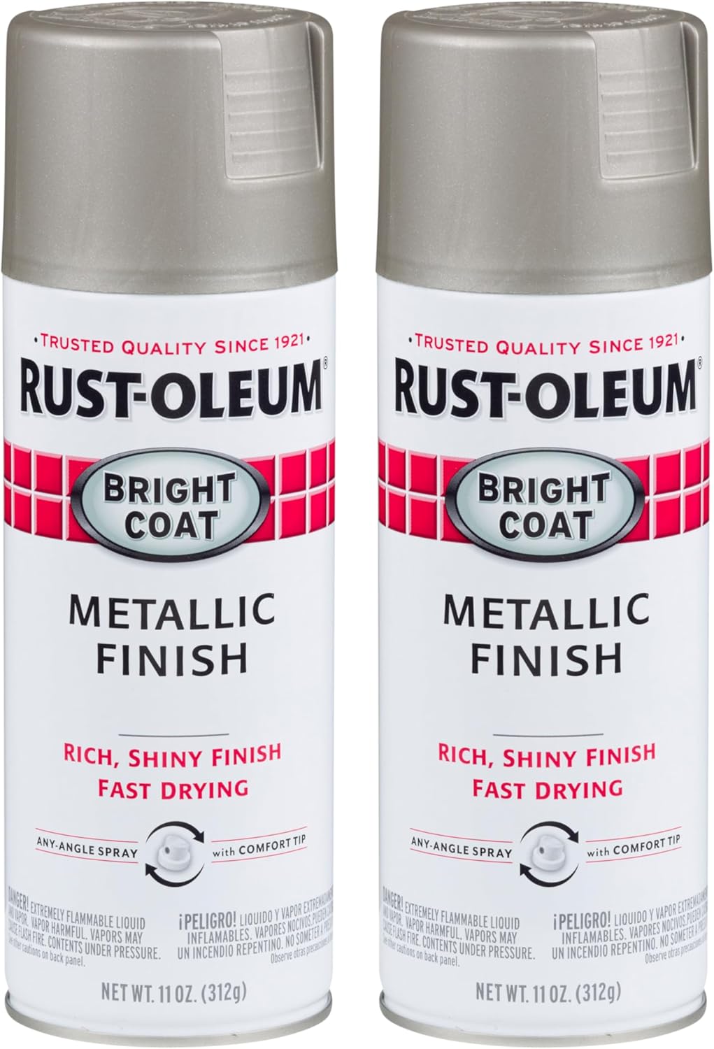 Rust-Oleum Stops Rust Bright Coat Metallic Spray Paint, Aluminum