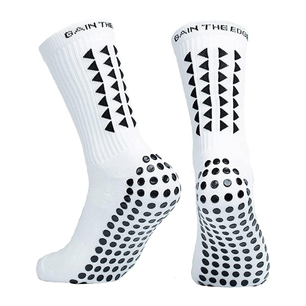 Gain The Edge Football Grip Socks 3.0-2pc and 4pc Set - Non Slip Football Socks - Updated Model