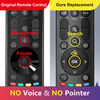 for JVC-TV-Remote-Control, Universal Replacement RM-C3338 for JVC Smart TV