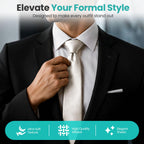 Trimming Shop 5cm Slim Skinny Solid Colour Necktie for Mens