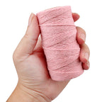jijAcraft 50M White Cotton String: 2MM Cooking String for DIY Crafts