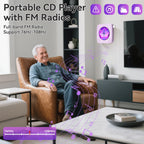 CD Player Portable: Kegaudio CD Players for Home with Speakers Bluetooth