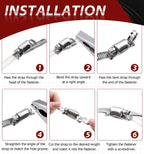 Bolatus Hose Clips 6-51 mm, 22 Pcs Hose Clamp Stainless Steel 304