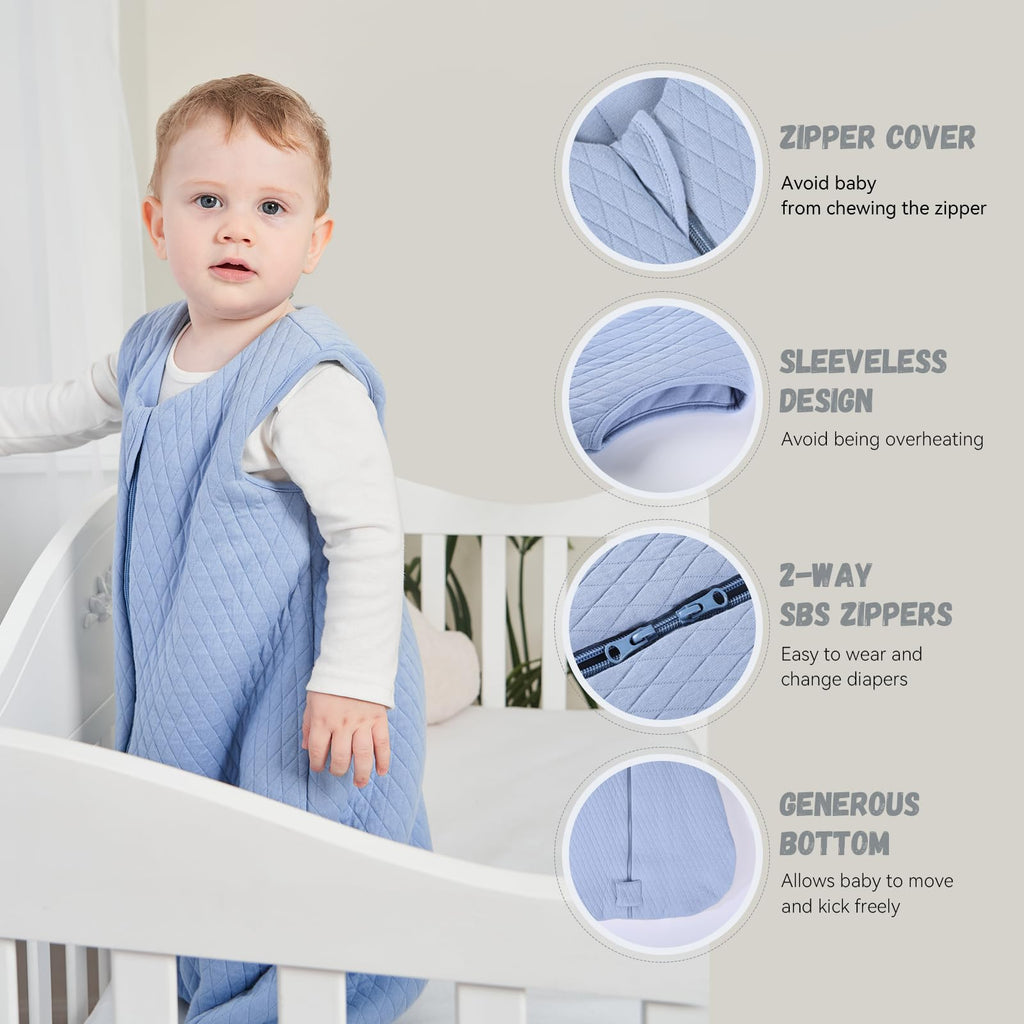 Yoofoss Baby Sleeping Bag 2.5 Tog 12-18 Months Grey