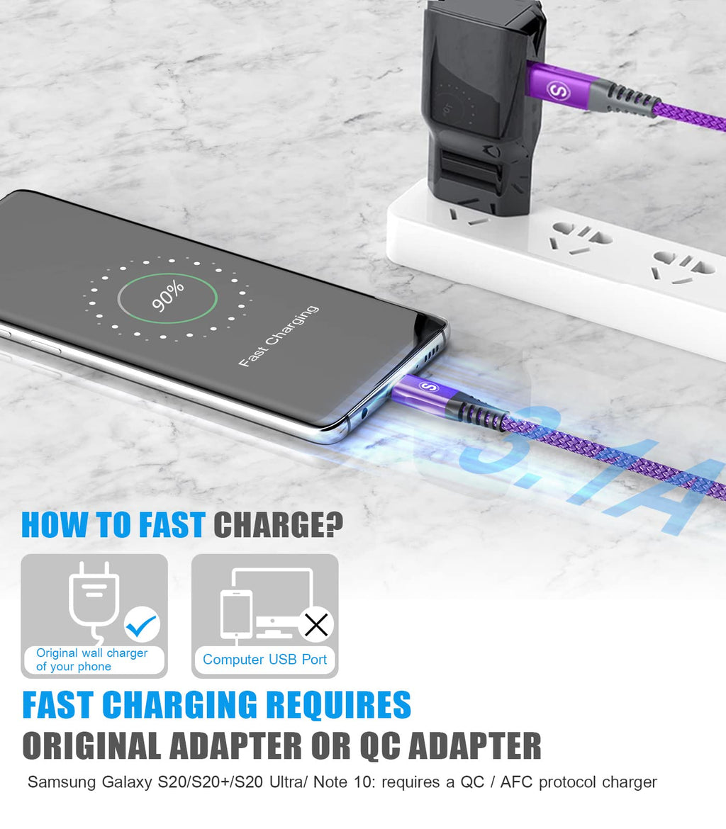 2-Pack 2m 60W USB C to USB C Charger Cable, PD Type C Super Fast Charging for iPhone 17 air 16 15 MacBook iPad Pro, Samsung Flip Fold 7 6 5 S26 S25 S24 S23 Ultra, Steam Deck, Nintendo Switch etc
