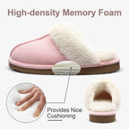 Litfun Women's Fluffy Memory Foam Slippers House Shoes Indoor