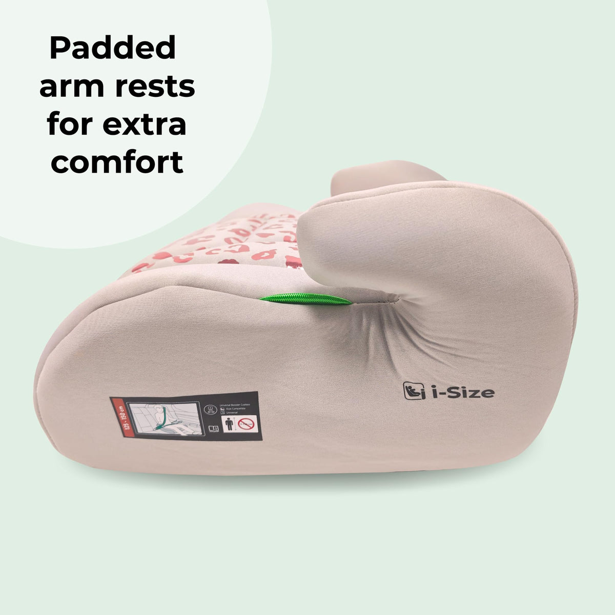 My Babiie MBCSB10 Booster Car Seat - Lightweight at 1kg, Approx. 6-12 Years (125-150cm, 22-36kg), R129, i-Size Backless Child Car Seat, Group 3, Compact, Portable, Ideal for Travel - Black