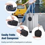 Cirorld Travel Pillow for Airplane, Neck Pillow for Travel, Memory Foam Travel Neck Pillow for Adults, Adjustable & Compact Flight Pillow, Ergonomic Neck Cushion, With Ear Plugs, Eye Mask, Carry Bag