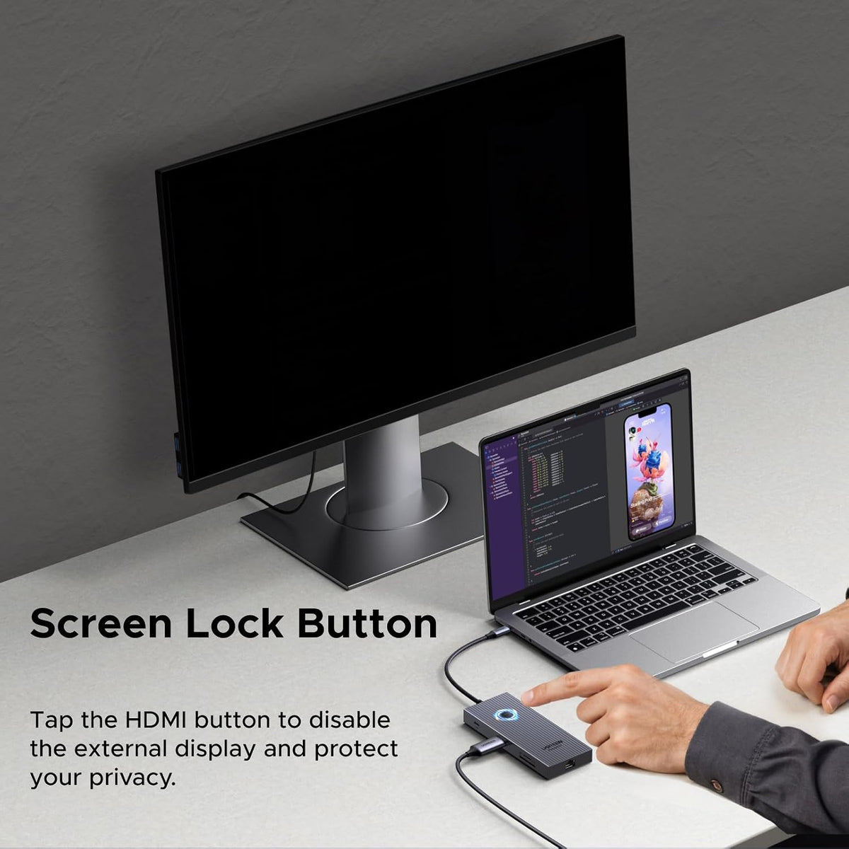 UGREEN USB C Hub, 9 in 1 Ethernet Adapter 4K@60Hz HDMI Docking Station