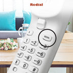 Vtech SA3100 Corded Senior Phone for Elderly with High-Contrast Large Buttons,Multilingual Talking Digits,Visual Ringer,Speed Dial,Speakerphone,No AC Power,Earpiece and Speakerphone Volume Control