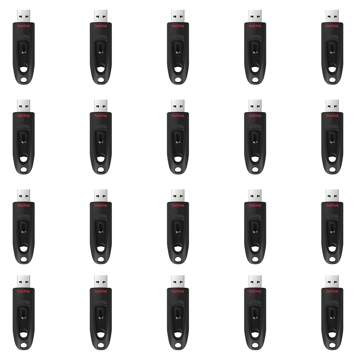 SanDisk Ultra 64GB USB Flash Drive USB 3.0 up to 130MB/s Read - Pack of 3