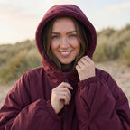 OHS Adults Drying Robe, Gifts for Women Outdoor Water-Resistant Changing Robe Womens Jacket Comfy Sherpa Privacy Robes for Women Men, Stay Dry Swimming Camping Drying Robes - S/M, L/XL