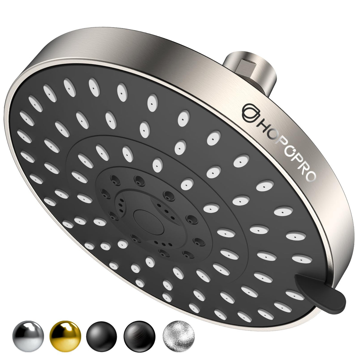 High Pressure Shower Head, HOPOPRO 5-Mode Fixed Showerhead, NBC Recommended