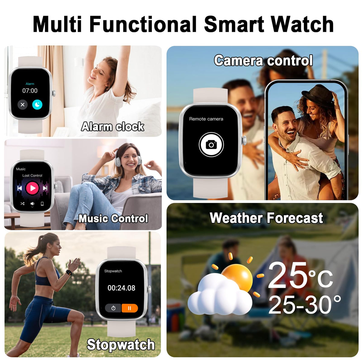 Motast Smart Watch, Fitness Tracker 1.69'' HD for Men Women