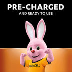 DURACELL AA Rechargeable Batteries (4 Pack) 1.2V, 2500 mAh NiMH