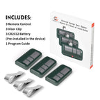 2 for LiftMaster Chamberlain Craftsman Garage Door Opener Remote