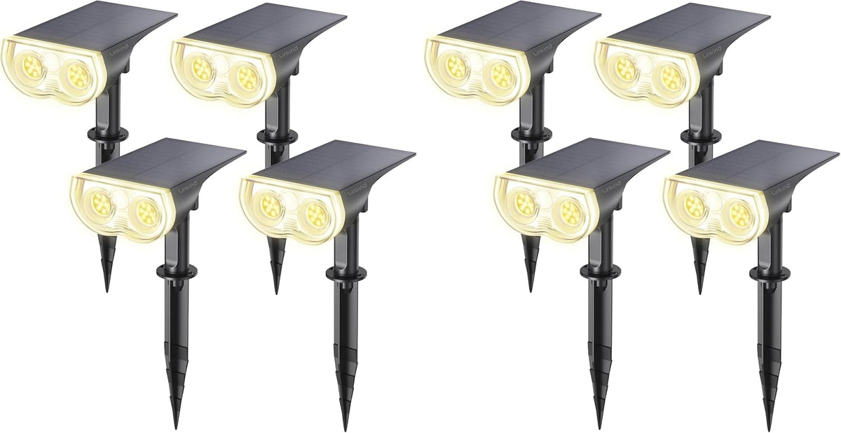 Linkind Halloween Solar Lights Outdoor Spotlight Waterproof RGB 2 Pack