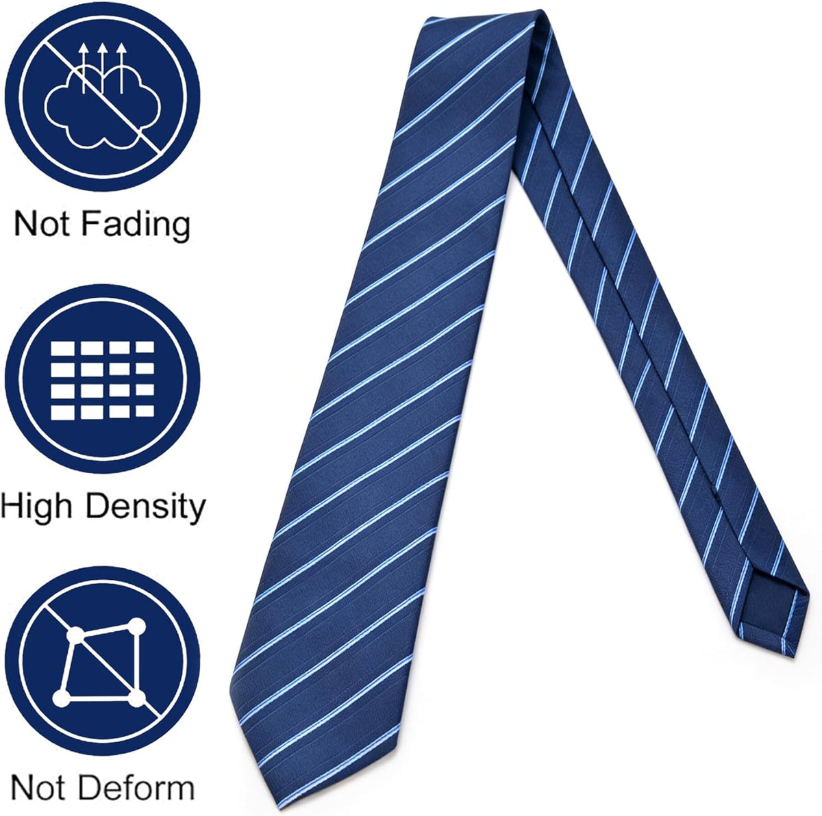 yenlk Men's Classic Necktie, Formal Tie for Weddings, Business and Prom