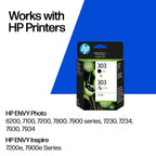 HP 303 Black & Tri-colour Original Ink Cartridges 2-Pack