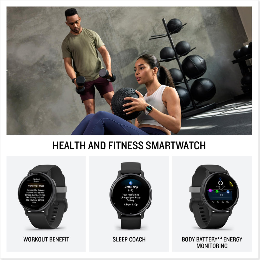 Garmin vívoactive 5 GPS Smartwatch, AMOLED Touchscreen