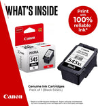 Canon Ink - PG-545XL High Yield Genuine Black Printer Ink Cartridge - Prints Up to 400 A4 Pages (1 x Cartridge)