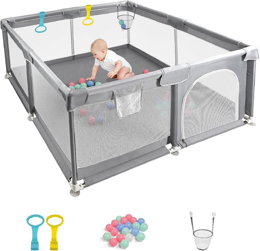 CHOLY Baby Playpen for Babies and Toddlers, Durable Play Pen