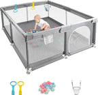 CHOLY Baby Playpen for Babies and Toddlers, Durable Play Pen