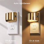 L LOHAS LED Night Lights Plug into Wall, Dimmable Night Light 2 Pack
