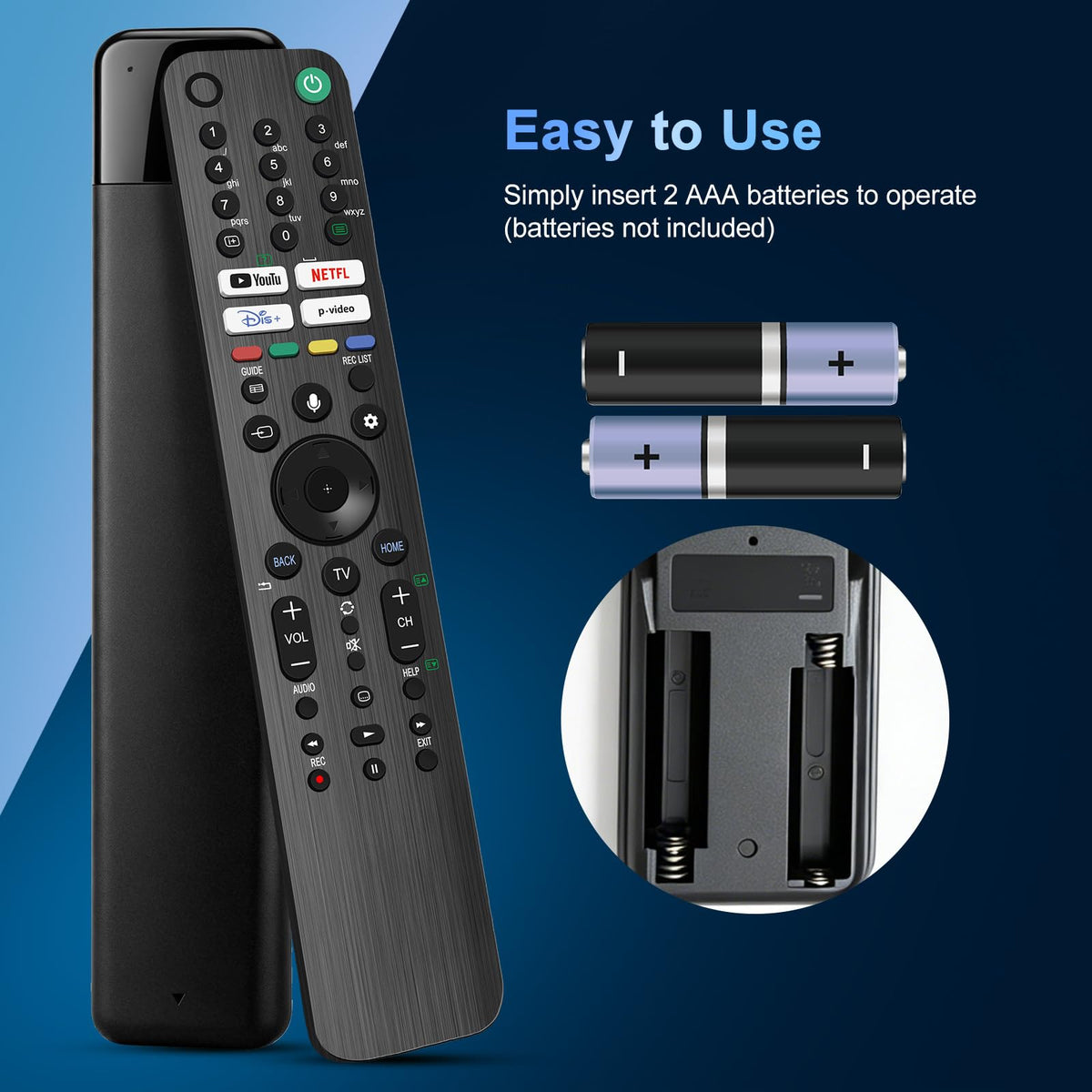 Replacement TCL TV Remote Control RC802N for TCL Android & LCD LED 4K Smart TVs: 32DS520, 40S6000FS, 49S6000FS, 49DP600, F43S5916, 50DP600, H32S5916, U49P6016, U55P6006 – No Setup Required