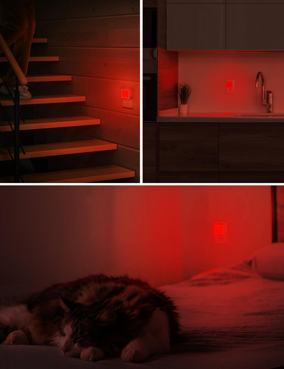 L LOHAS LED Night Lights Plug into Wall 2-Pack, 0.3W Plug in Night Light