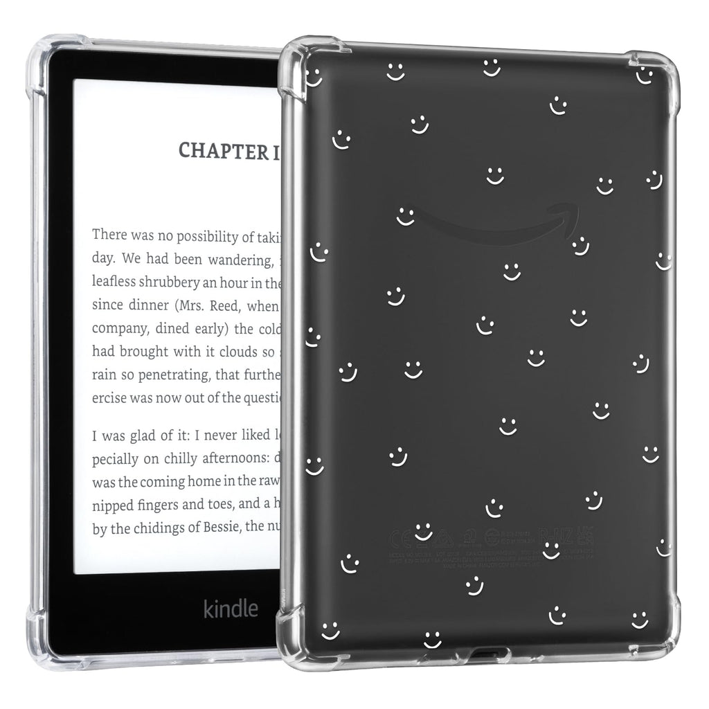 CoBak Clear Case for 6" Kindle 11th Generation 2024 and 2022 - Ultra-Slim Soft TPU Transparent Cover with Hand Strap, Lightweight & Durable Protection, Rose Gold