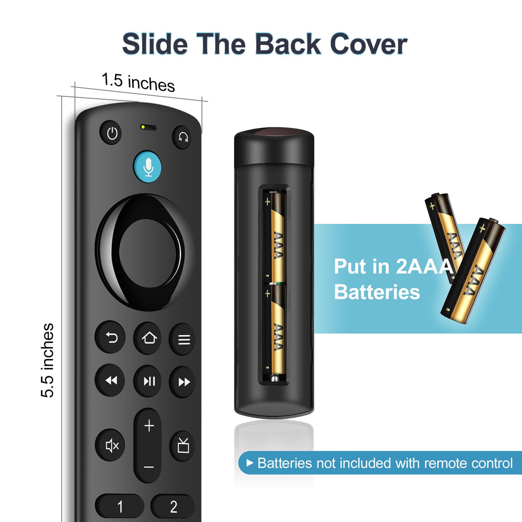 Voice Replacement Remote for Fire Stick, Fire Cube, AMZ FireSeries TVs