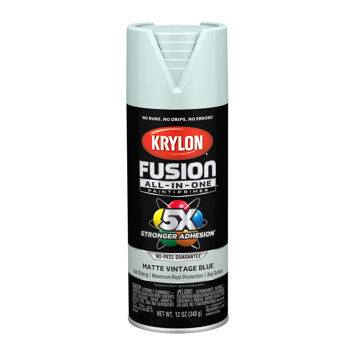 Krylon Fusion All-In-One, Metallic, Black Stainless Steel, 12 oz
