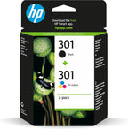 HP 301 Black & Tri-colour Original Ink Cartridges 2-Pack