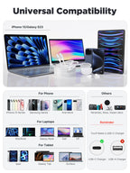USB-C to C 1M 100W PD3.0 Fast Charging Cable - Compatible with MacBook Pro, iPad Air, iPhone 15, Samsung S23/S22/S21 Ultra, Pixel 7/6, Switch, PS5