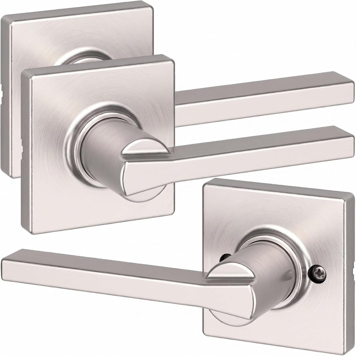 Kwikset Casey Privacy Door Lever with Lock, Matte Black