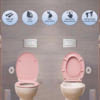 AQUALONA® Premium Thermoplastic Toilet Seat Soft Close Hardwearing Seat with Two Button Hinge Release D Shaped Easy to Clean Simple Installation Top and Bottom Fittings (Blue - D Shape)