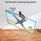 MOUNTUP 550 mm Long Arm TV Wall Bracket for 14–42 Inch TVs & Monitors
