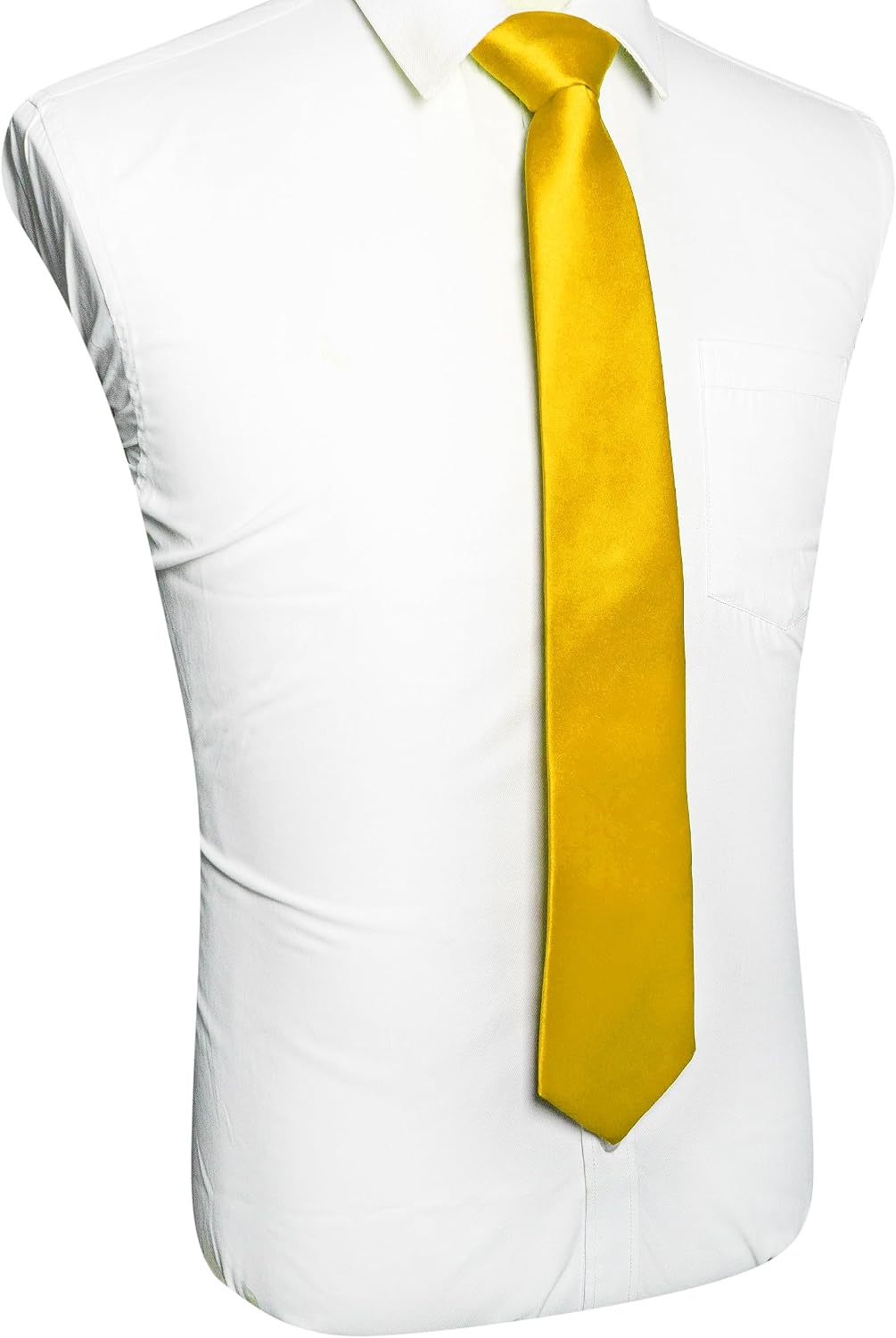 RBOCOTT Solid Color Tie Mens Necktie for Business and Wedding Party