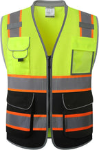 JKSafety Safety Vest for Men Women Reflective Hi Vis JK150 Green 3XL
