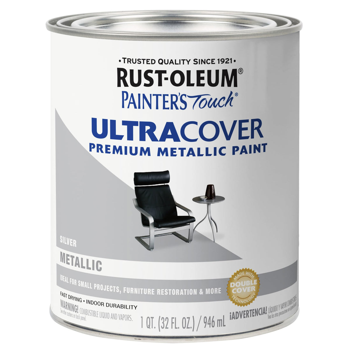 Rust-Oleum Painter's Touch Latex Brush-On Paint, Flat Black