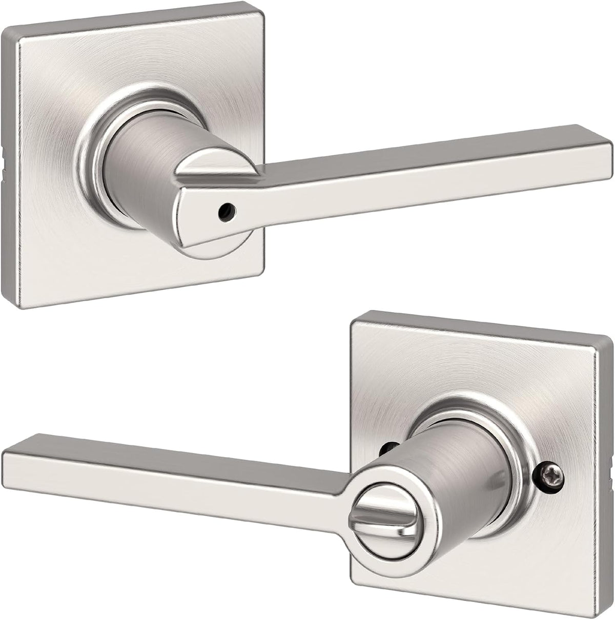 Kwikset Casey Privacy Door Lever with Lock, Matte Black