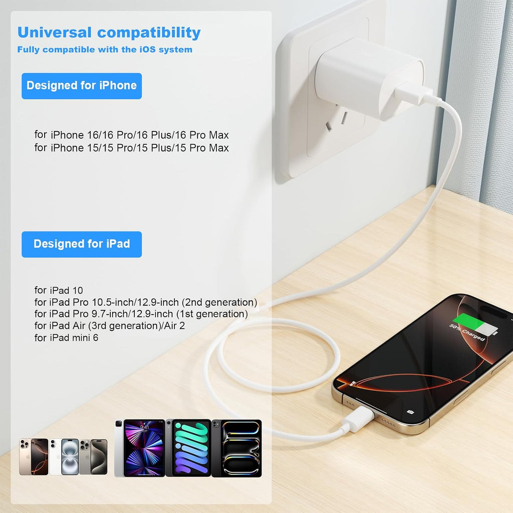 BSTOEM USB C Charger Cable, USB A to USB C Cable 2Pack 1M+2M, Type C Cable