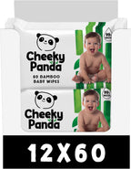 The Cheeky Panda Bamboo Biodegradable Baby Wipes Multipack | 99% Purified Water, Suitable for Sensitive Skin | Dermatologically Tested
