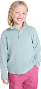 Mountain Warehouse Camber Kids Coral Fleece Top - Lightweight, Quick Drying, Breathable Sweatshirt for Outdoor Activities - Unisex, Suitable for Winter Layering